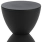 17" Black Heavy Duty Plastic Round End Table