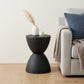 17" Black Heavy Duty Plastic Round End Table