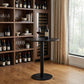32" Black Rounded Steel Bar Table
