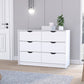 42" Black Four Drawer Dresser
