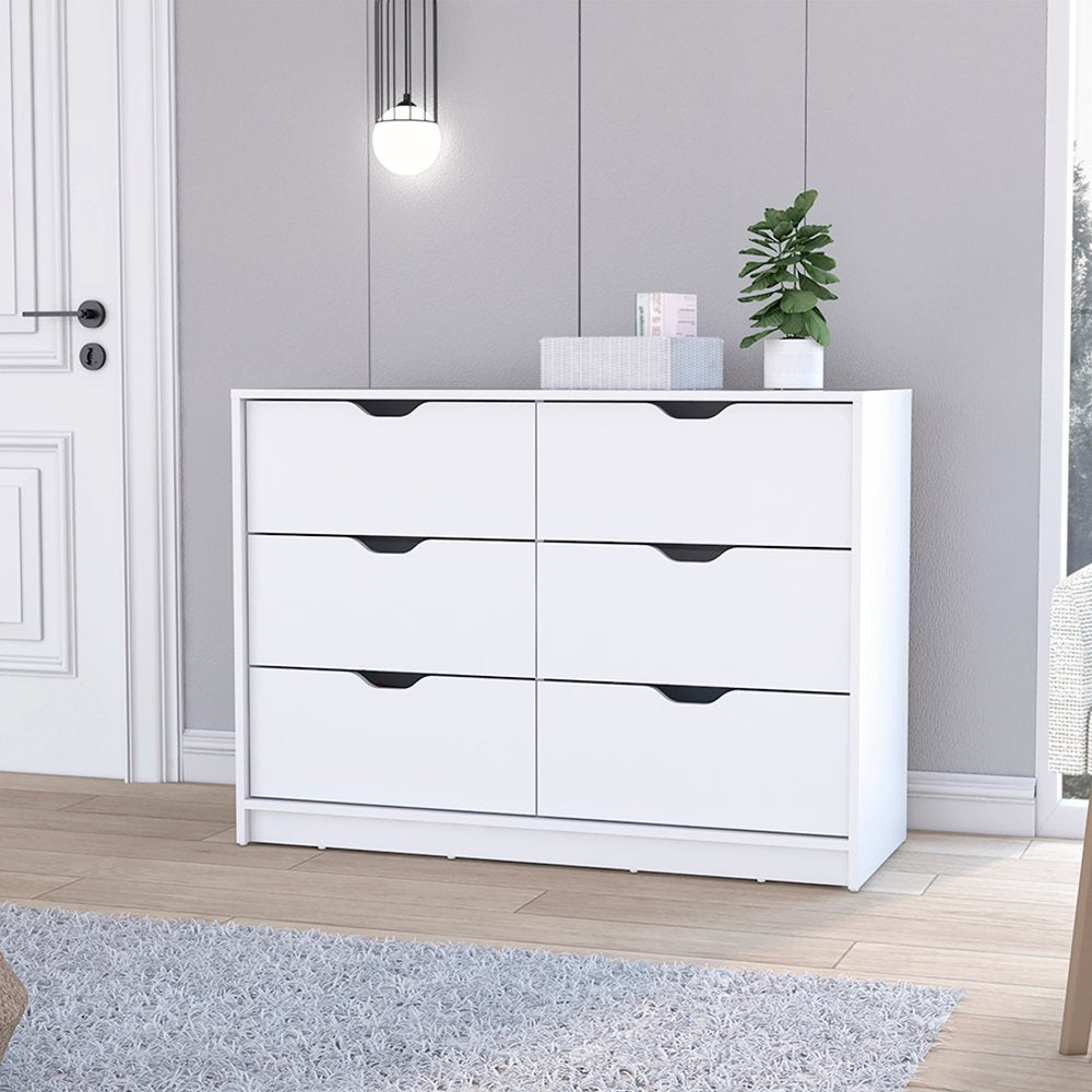 42" Black Four Drawer Dresser