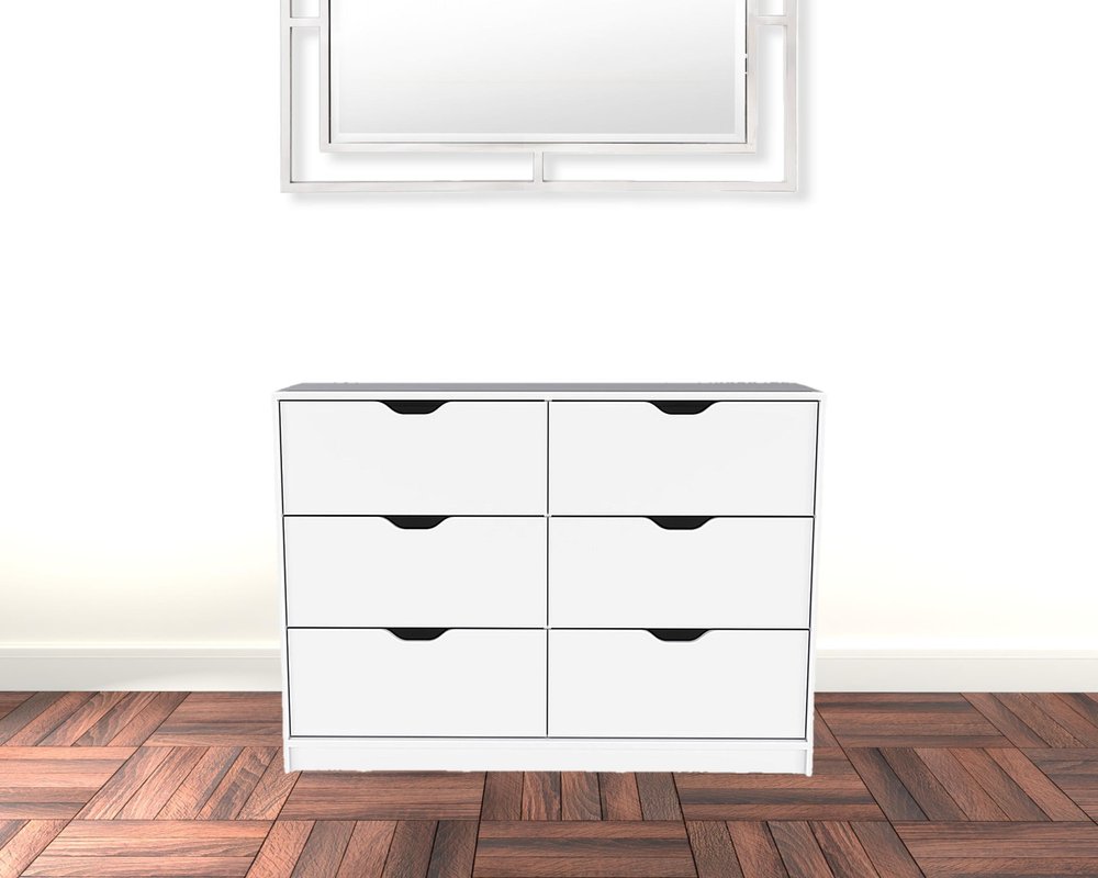 42" Black Four Drawer Dresser