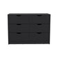 42" Black Four Drawer Dresser
