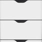 18" White Five Drawer Standard Chest