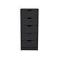 18" White Five Drawer Standard Chest