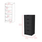 18" White Five Drawer Standard Chest
