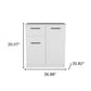 37" White Wood Accent Cabinet With Two Doors And One Drawer