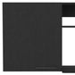 39" Black Wood Wall Mounted Accent Cabinet With Single Door
