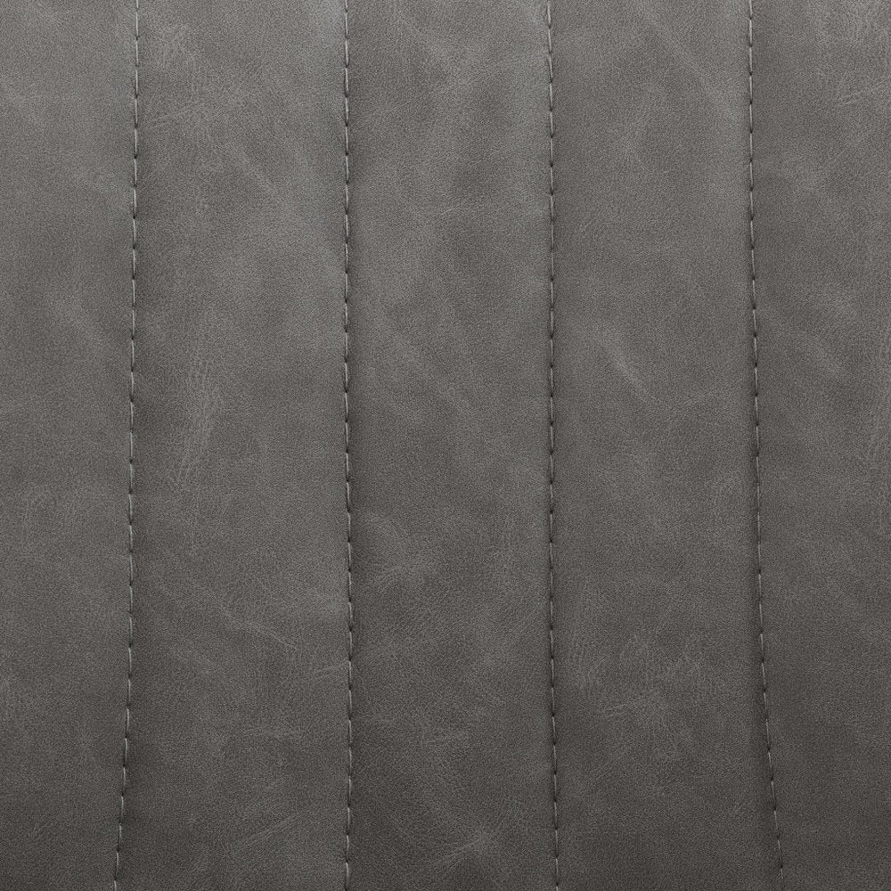 Set of Two 32" Black Faux Leather And Steel Swivel Low Back Adjustable Height Bar Chairs