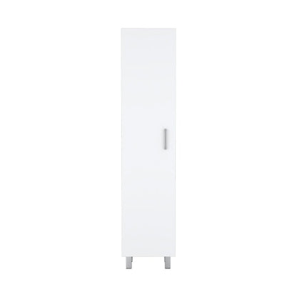 71" White Wood Pantry Or Storage Closet