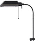 57" Bronze Metal Adjustable Floor Lamp With Bronze Metal Square Shade