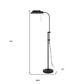 57" Bronze Metal Adjustable Floor Lamp With Bronze Metal Square Shade