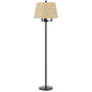 62" Bronze Four Light Floor Lamp With Beige Fabric Square Shade