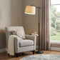 63" Bronze Metal Adjustable Floor Lamp With Tan Paper Square Shade