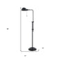 58" Bronze Adjustable Traditional Shaped Floor Lamp With Bronze Dome Shade