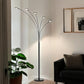 72" Bronze Five Light LED Arc Floor Lamp