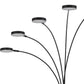 82" Bronze Five Light Led Arc Floor Lamp