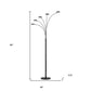 82" Bronze Five Light Led Arc Floor Lamp