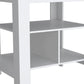 41" Natural and White Wood Kitchen Island Set With Storage