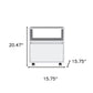 Two Piece White Bedroom Set