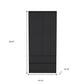 Three Piece Black Bedroom Set