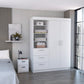 Two Piece White Bedroom Set