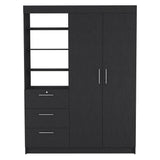 Two Piece Black Bedroom Set