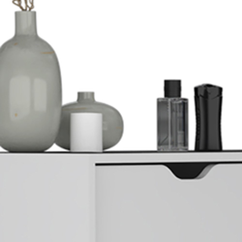 Two Piece White Bedroom Set