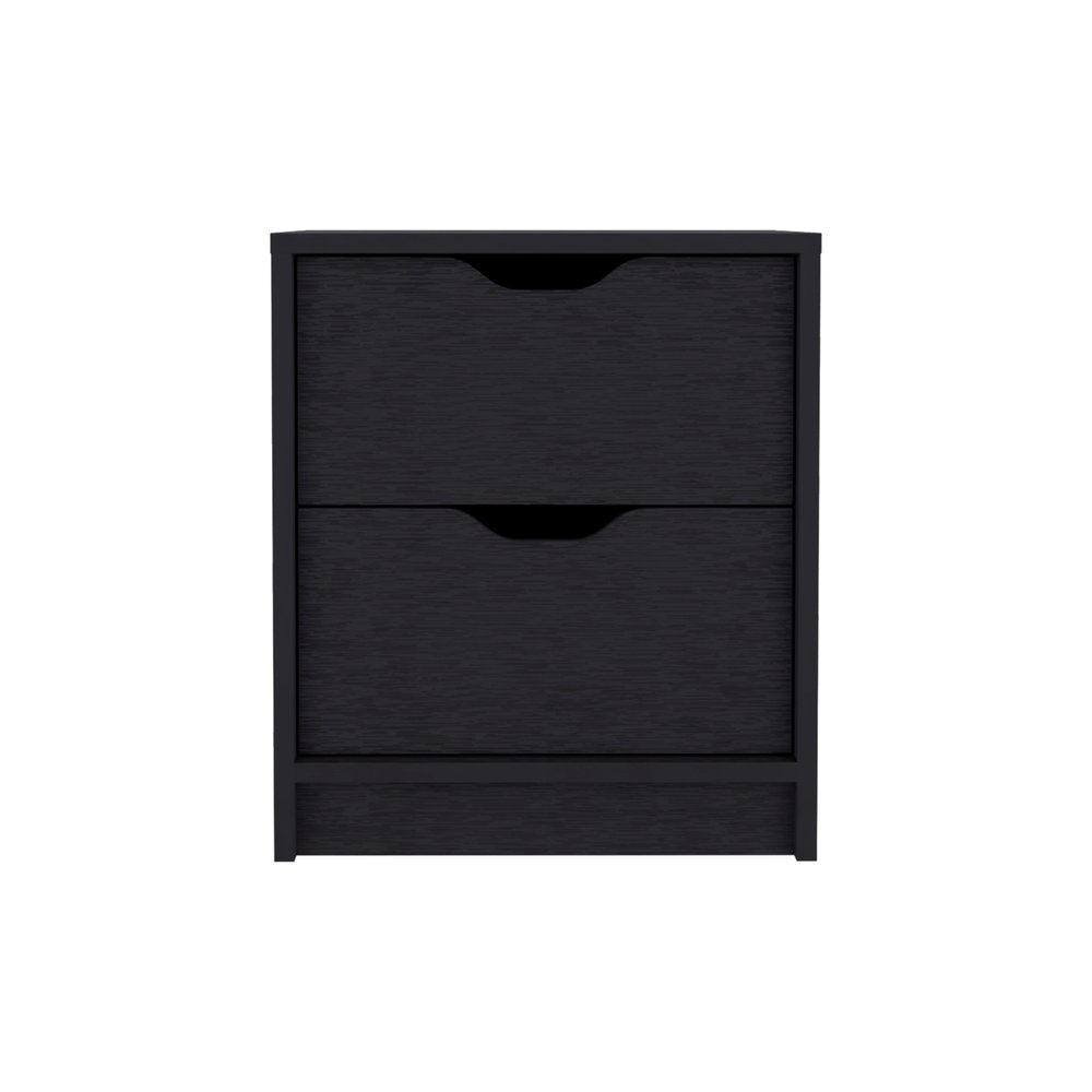 Two Piece Black Bedroom Set