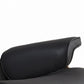 35" Black and Brown Genuine Leather Tufted Swivel Lounge Chair With Ottoman