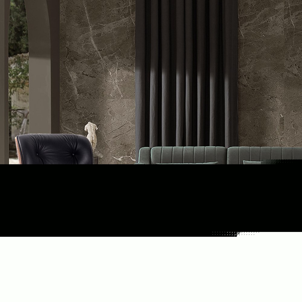 35" Black and Brown Genuine Leather Tufted Swivel Lounge Chair With Ottoman