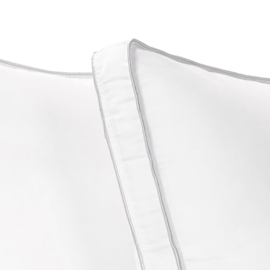 Set of Two Microfiber Down Alternative Medium Hypoallergenic King Size Bed Pillows