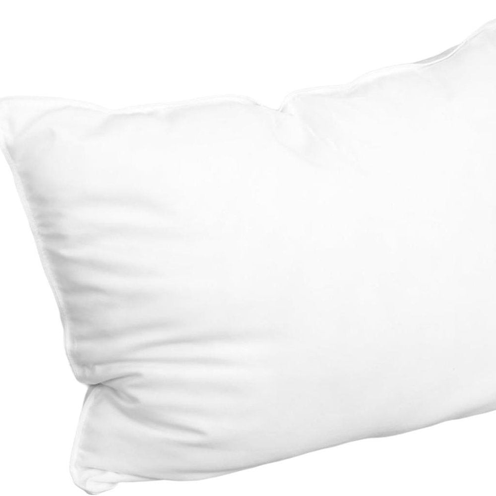 Set of Two Microfiber Down Alternative Medium Hypoallergenic King Size Bed Pillows