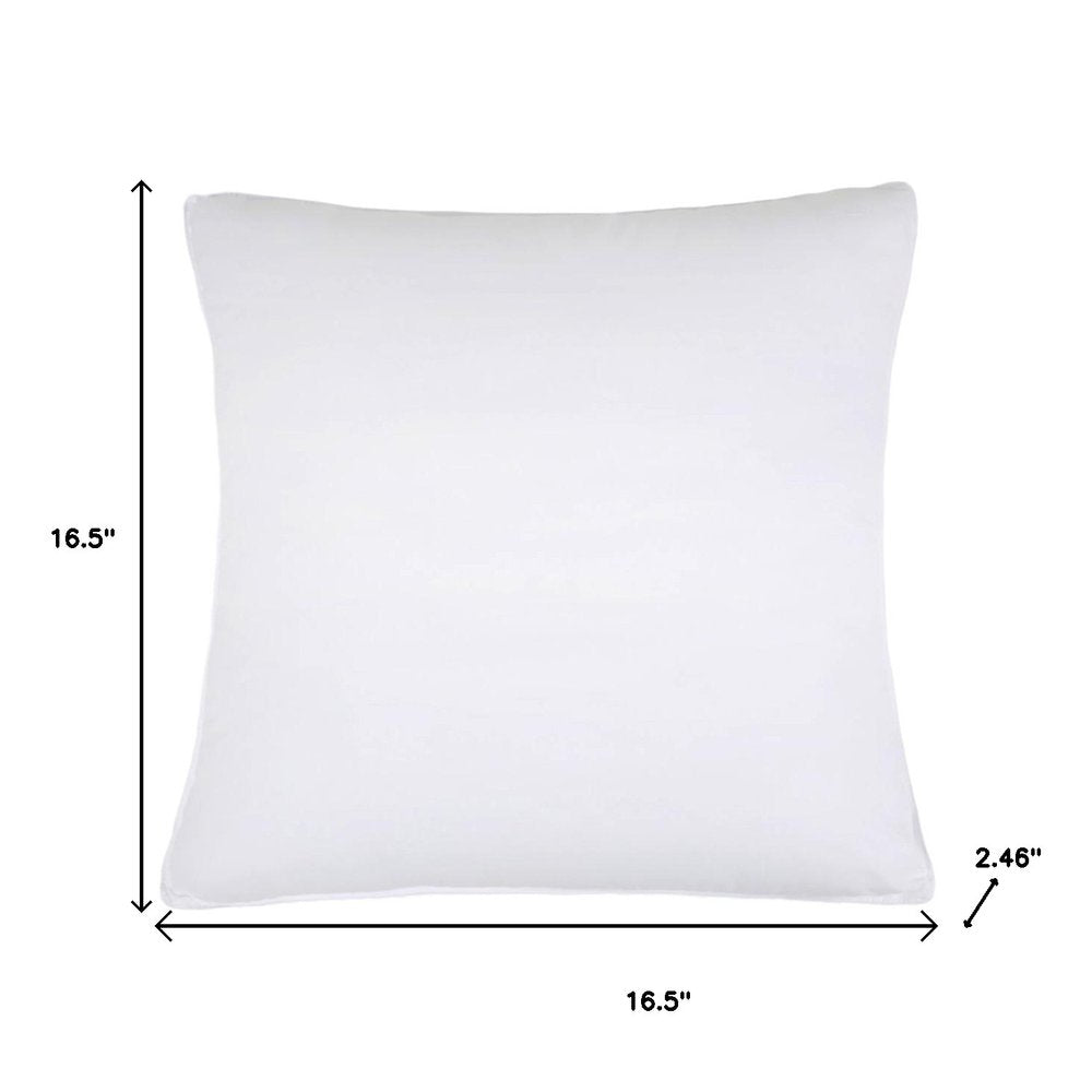 Set of Two Microfiber Down Alternative Medium Hypoallergenic European Size Bed Pillows