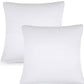 Set of Two Microfiber Down Alternative Medium Hypoallergenic European Size Bed Pillows