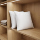 Set of Two Microfiber Down Alternative Medium Hypoallergenic European Size Bed Pillows