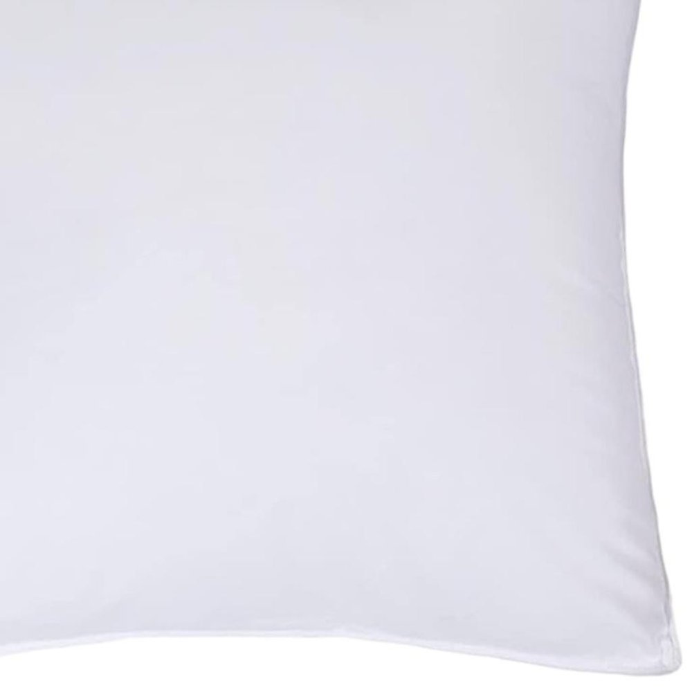 Set of Two Microfiber Down Alternative Medium Hypoallergenic European Size Bed Pillows