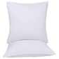 Set of Two Microfiber Down Alternative Medium Hypoallergenic European Size Bed Pillows