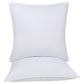 Set of Two Microfiber Down Alternative Medium Hypoallergenic European Size Bed Pillows