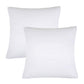 Set of Two Microfiber Down Alternative Medium Hypoallergenic European Size Bed Pillows