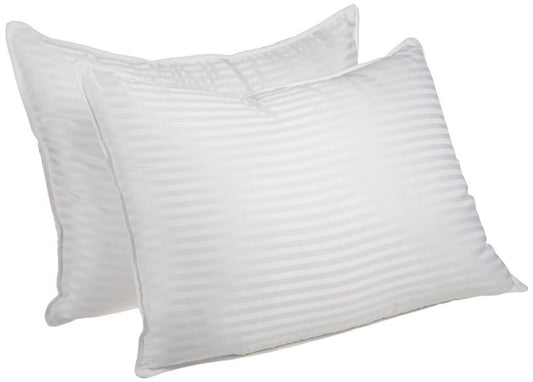 Set of Two Microfiber Down Alternative Medium King Size Bed Pillows