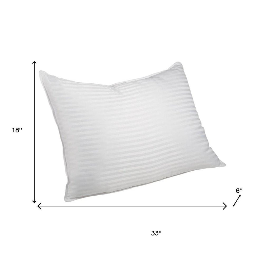 Set of Two Microfiber Down Alternative Medium King Size Bed Pillows