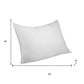 Set of Two Microfiber Down Alternative Medium King Size Bed Pillows