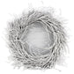 28" White Willow Dried Wreath