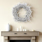 28" White Willow Dried Wreath