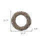 22" Natural Gray Willow Dried Wreath