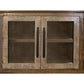 60" Brown Solid and Manufactured Wood Distressed Buffet Table