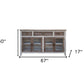 67" Brown Solid and Manufactured Wood Distressed Credenza