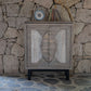32" Gray Solid and Manufactured Wood Distressed Buffet Table