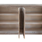 72" Sand Solid and Manufactured Wood Distressed Credenza